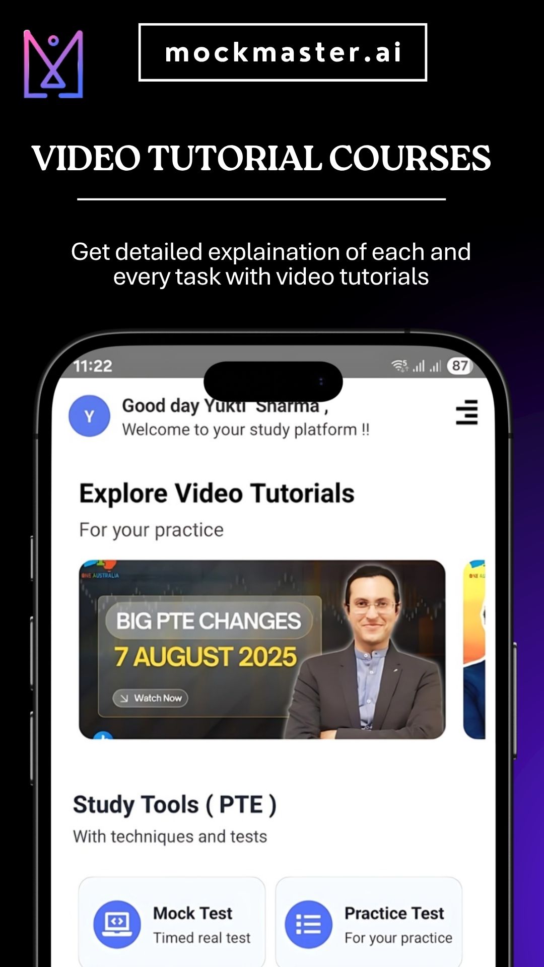 MockMaster app study plan