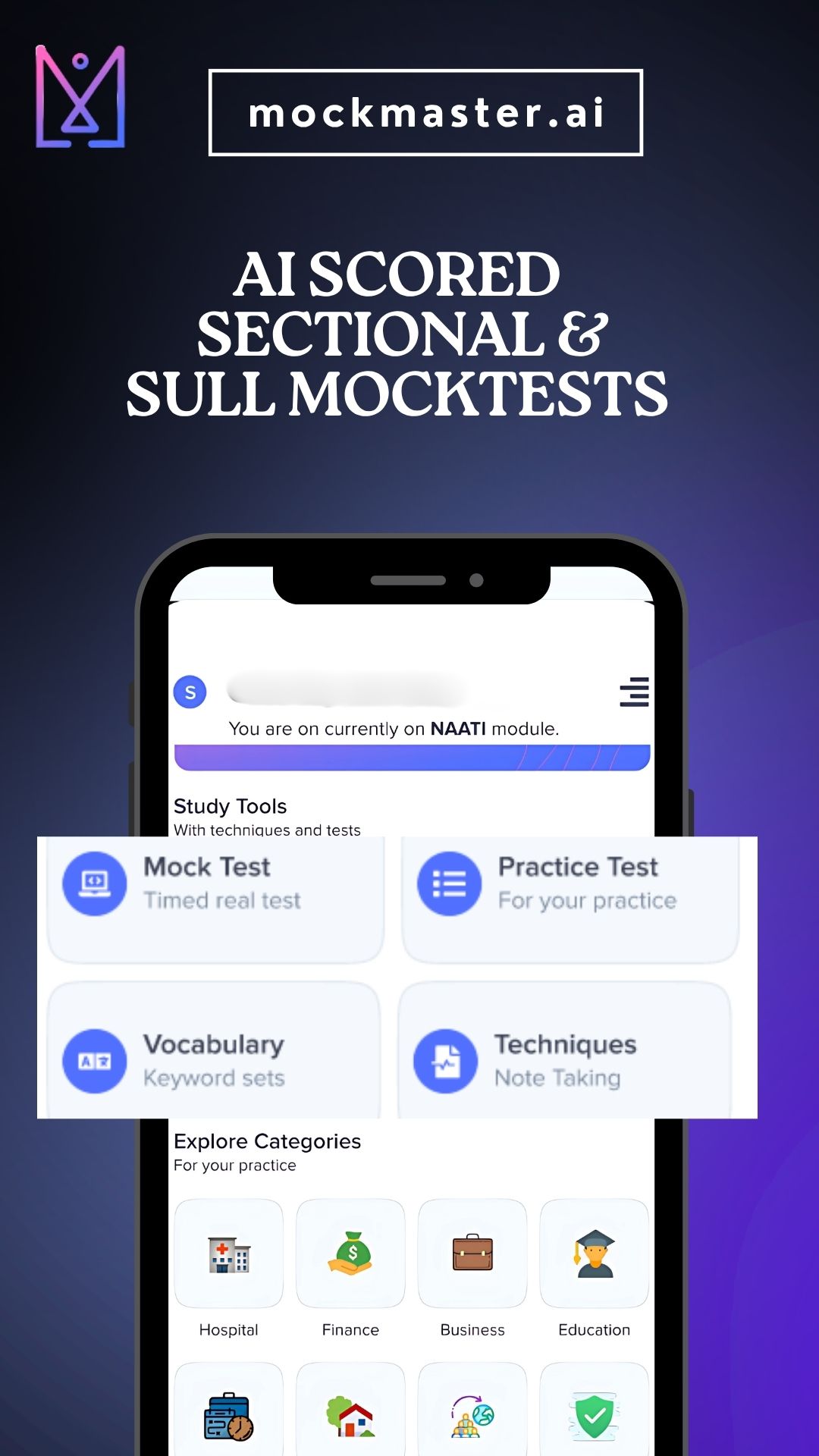 MockMaster app IELTS writing