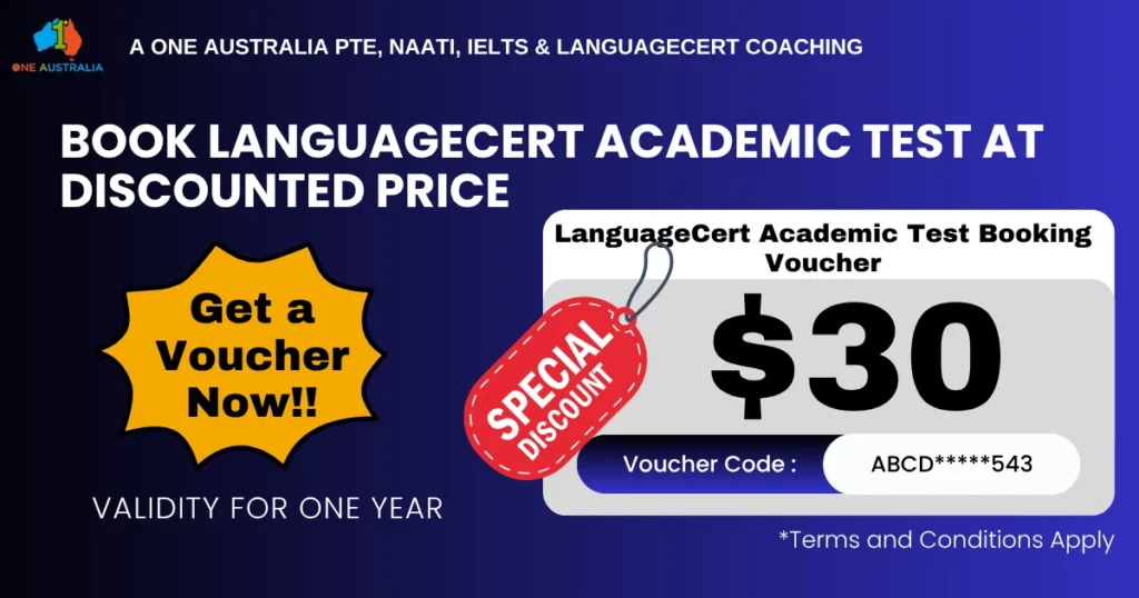 LanguageCert academic test discount